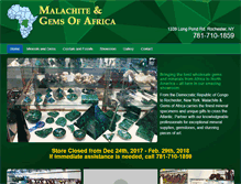 Tablet Screenshot of malachitegemsofafrica.com